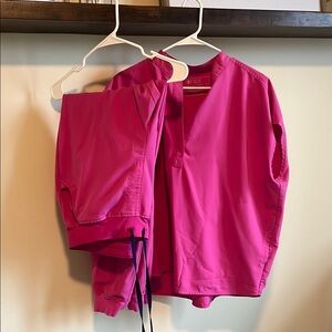 Figs Vibrant Pink Scrub Ensemble